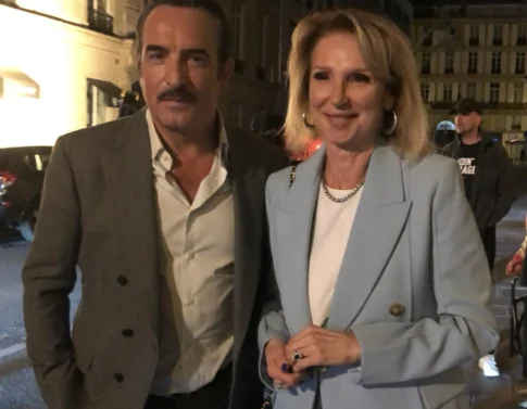 Avec Jean Dujardin – tournage Alphonse