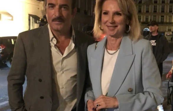 Avec Jean Dujardin – tournage Alphonse