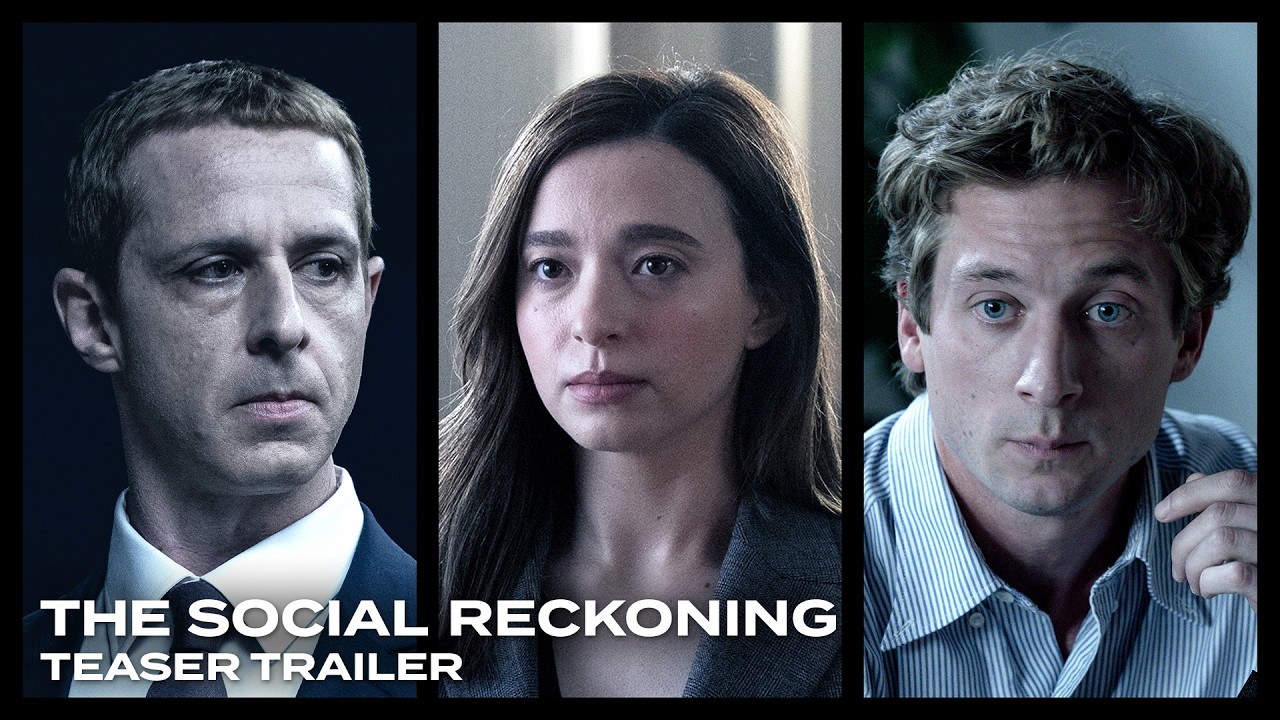 The Social Reckoning trailer 2026 - Jeremy Strong en Zuckerberg